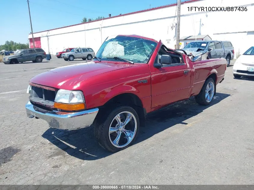 1999 Ford Ranger Xl/Xlt VIN: 1FTYR10CXXUB87436 Lot: 39880665