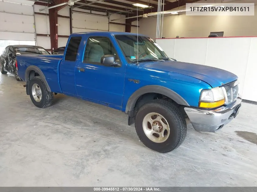 1999 Ford Ranger Xl/Xlt VIN: 1FTZR15V7XPB41611 Lot: 39945512