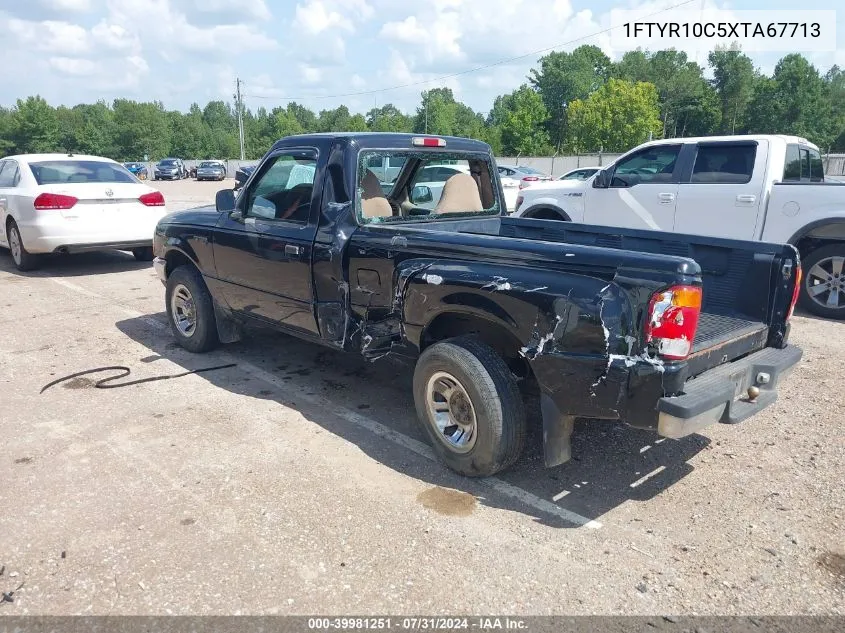 1999 Ford Ranger Xl/Xlt VIN: 1FTYR10C5XTA67713 Lot: 39981251