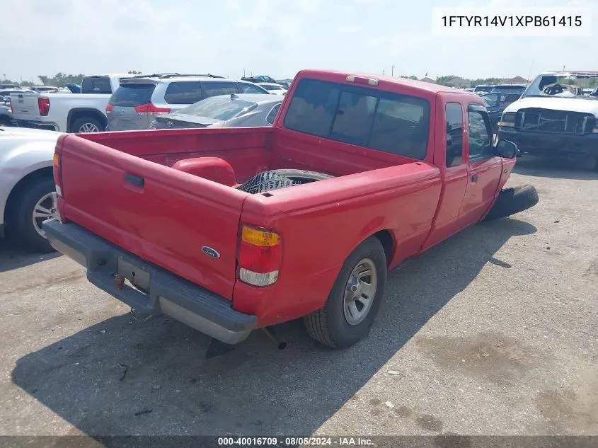 1999 Ford Ranger Super Cab VIN: 1FTYR14V1XPB61415 Lot: 40016709