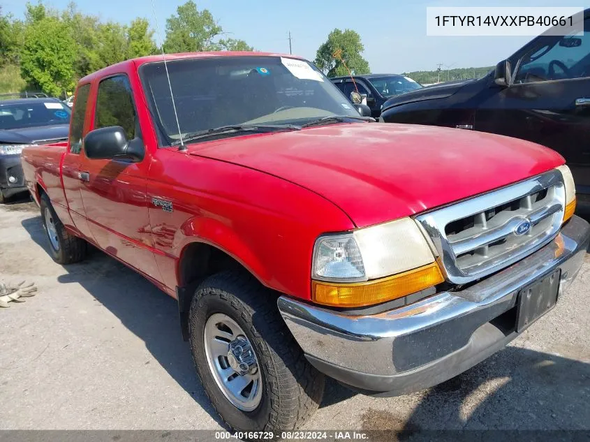 1999 Ford Ranger Xl/Xlt VIN: 1FTYR14VXXPB40661 Lot: 40166729