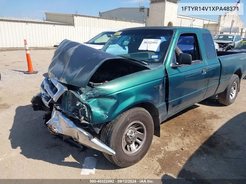 1999 Ford Ranger Xl/Xlt VIN: 1FTYR14V1XPA48371 Lot: 40322492