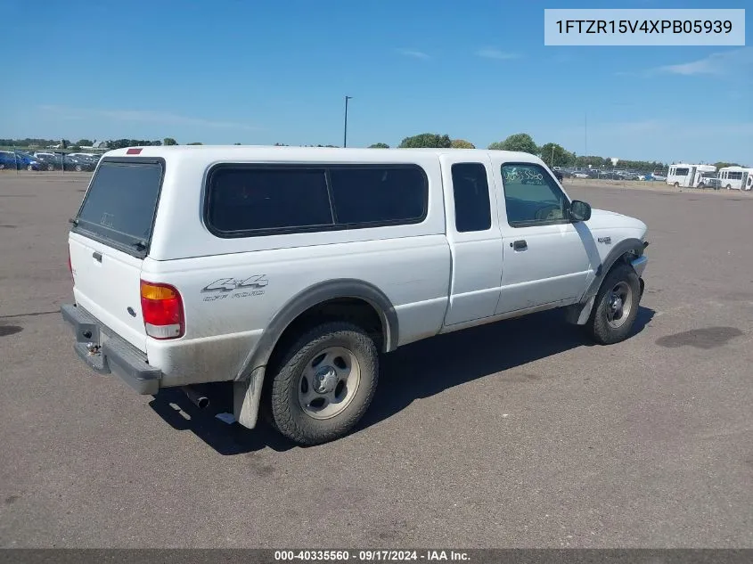 1999 Ford Ranger Xl/Xlt VIN: 1FTZR15V4XPB05939 Lot: 40335560