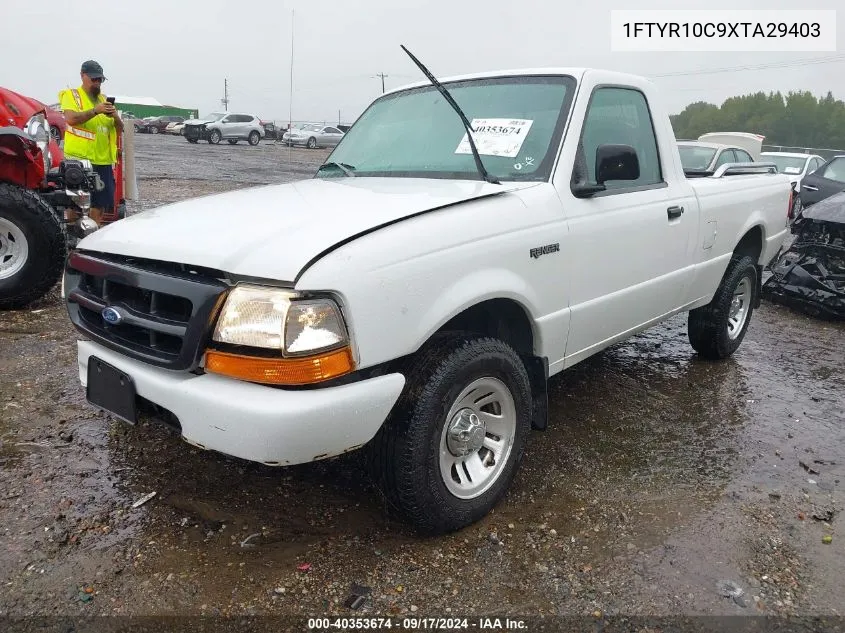 1999 Ford Ranger VIN: 1FTYR10C9XTA29403 Lot: 40353674