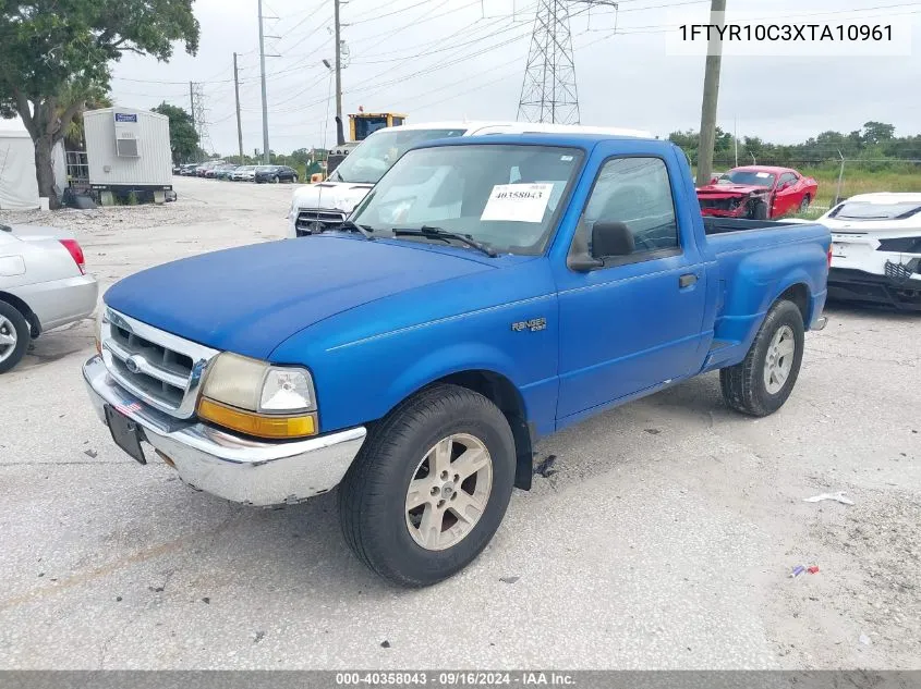 1999 Ford Ranger Xl/Xlt VIN: 1FTYR10C3XTA10961 Lot: 40358043