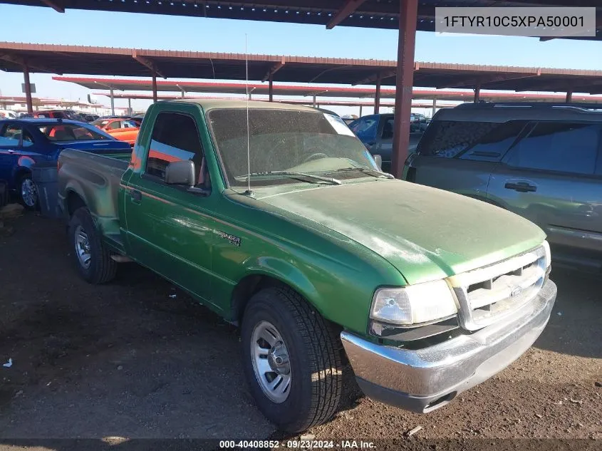 1999 Ford Ranger VIN: 1FTYR10C5XPA50001 Lot: 40408852