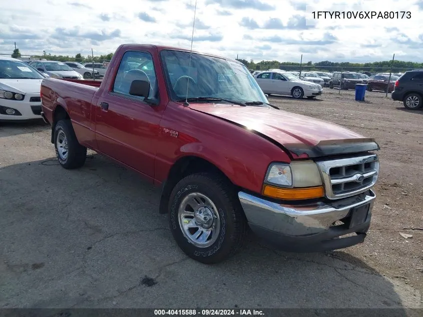 1999 Ford Ranger Xl/Xlt VIN: 1FTYR10V6XPA80173 Lot: 40415588