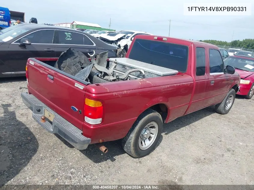 1999 Ford Ranger Xl/Xlt VIN: 1FTYR14V8XPB90331 Lot: 40458207