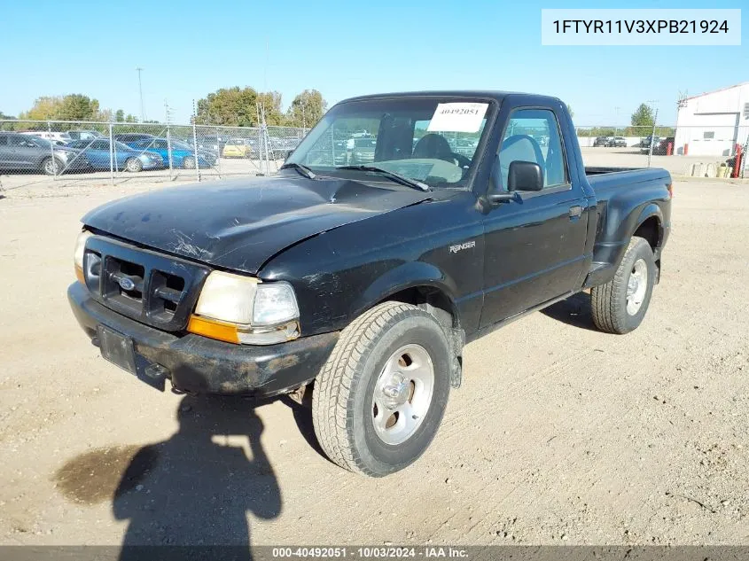 1999 Ford Ranger Xl/Xlt VIN: 1FTYR11V3XPB21924 Lot: 40492051