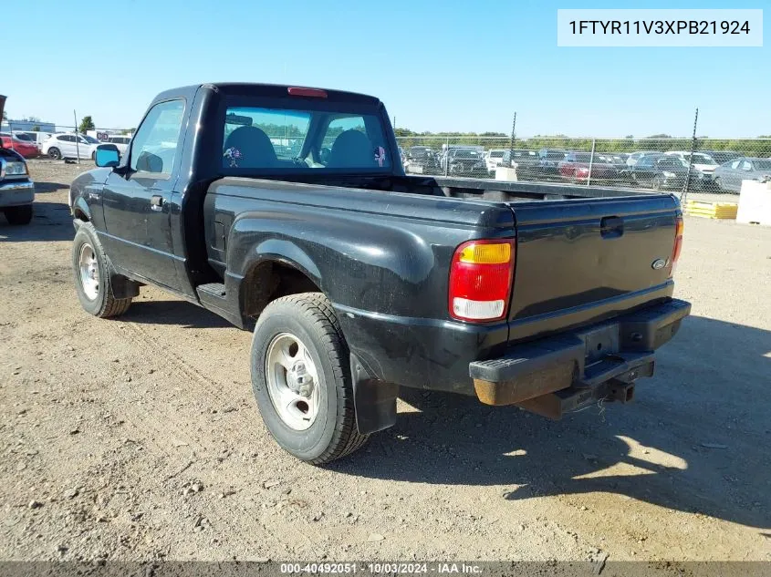 1999 Ford Ranger Xl/Xlt VIN: 1FTYR11V3XPB21924 Lot: 40492051