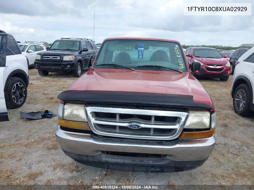 1999 Ford Ranger Xl/Xlt VIN: 1FTYR10C8XUA02929 Lot: 40518324