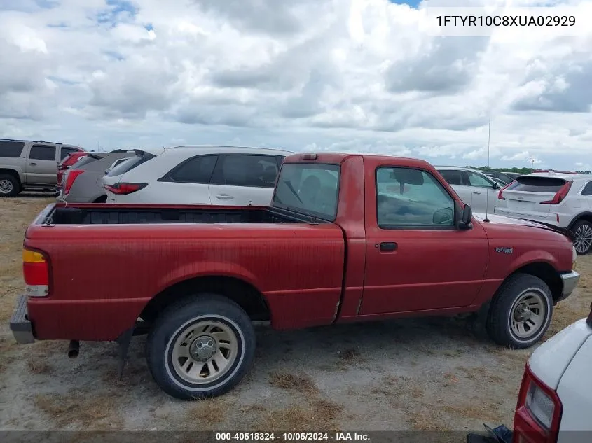 1999 Ford Ranger Xl/Xlt VIN: 1FTYR10C8XUA02929 Lot: 40518324