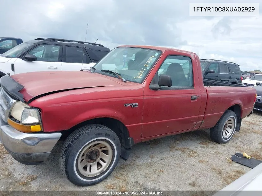 1999 Ford Ranger Xl/Xlt VIN: 1FTYR10C8XUA02929 Lot: 40518324