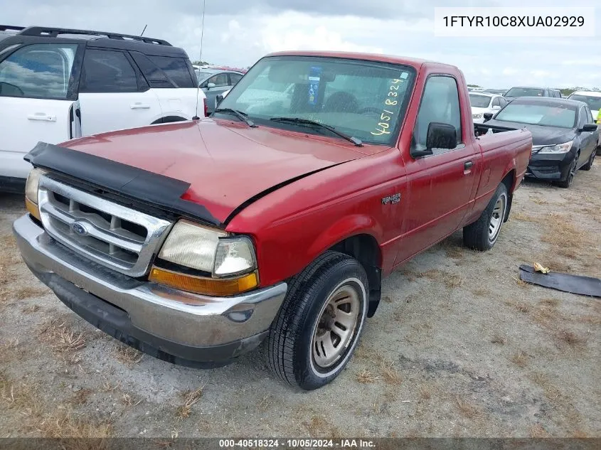 1999 Ford Ranger Xl/Xlt VIN: 1FTYR10C8XUA02929 Lot: 40518324