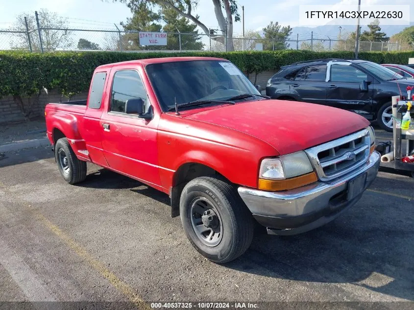 1999 Ford Ranger Xl/Xlt VIN: 1FTYR14C3XPA22630 Lot: 40537325