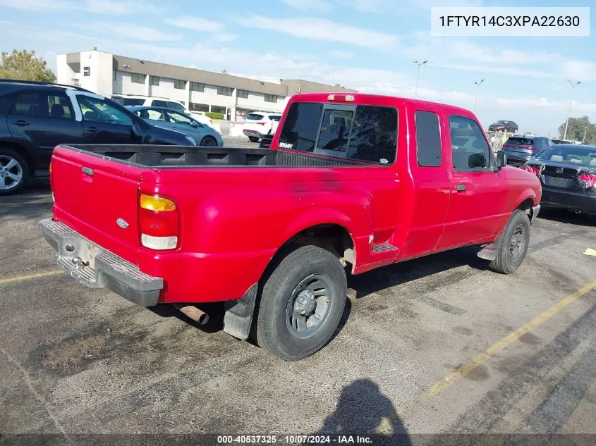 1999 Ford Ranger Xl/Xlt VIN: 1FTYR14C3XPA22630 Lot: 40537325