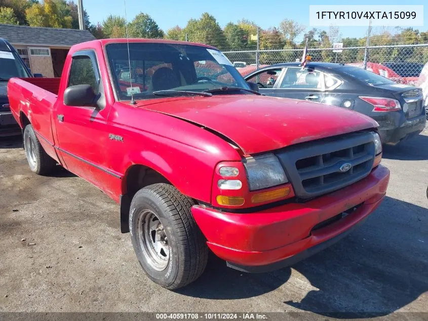 1999 Ford Ranger Xl/Xlt VIN: 1FTYR10V4XTA15099 Lot: 40591708