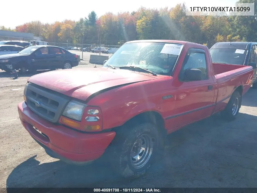 1999 Ford Ranger Xl/Xlt VIN: 1FTYR10V4XTA15099 Lot: 40591708