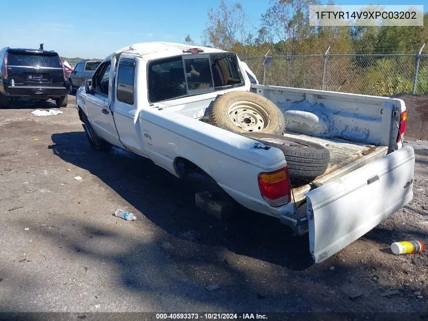 1999 Ford Ranger Super Cab VIN: 1FTYR14V9XPC03202 Lot: 40593373