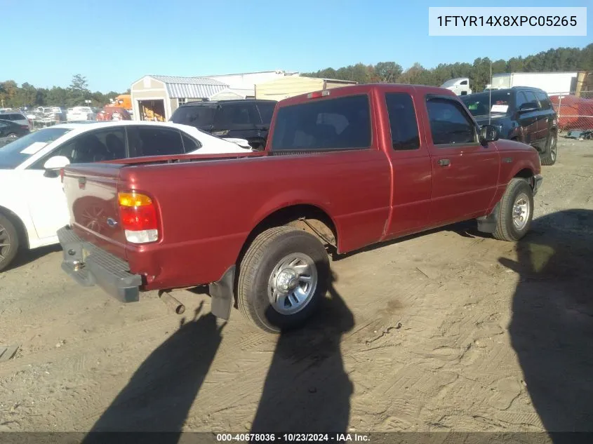 1999 Ford Ranger Xlt VIN: 1FTYR14X8XPC05265 Lot: 40678036