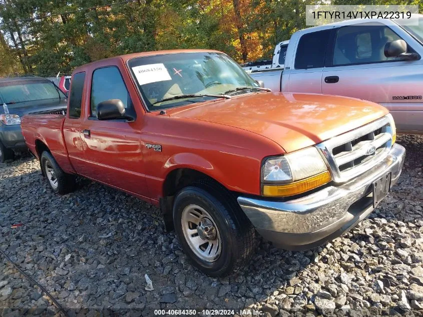 1999 Ford Ranger Xl/Xlt VIN: 1FTYR14V1XPA22319 Lot: 40684350