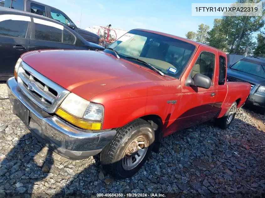 1999 Ford Ranger Xl/Xlt VIN: 1FTYR14V1XPA22319 Lot: 40684350