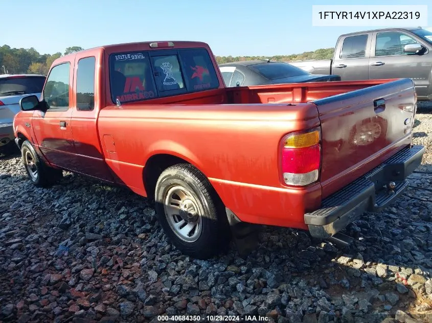 1999 Ford Ranger Xl/Xlt VIN: 1FTYR14V1XPA22319 Lot: 40684350