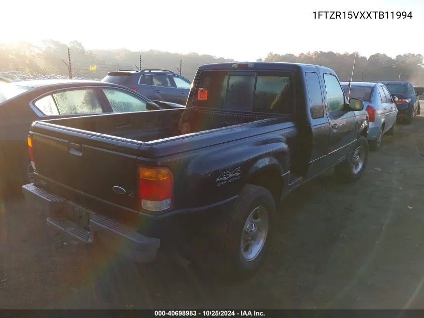 1999 Ford Ranger Xl/Xlt VIN: 1FTZR15VXXTB11994 Lot: 40698983