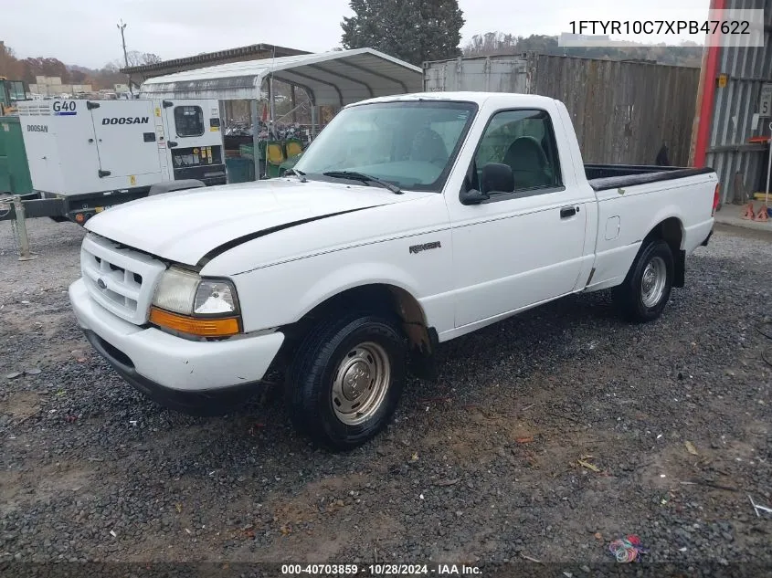 1999 Ford Ranger Xl/Xlt VIN: 1FTYR10C7XPB47622 Lot: 40703859