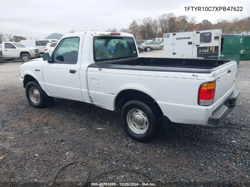 1999 Ford Ranger Xl/Xlt VIN: 1FTYR10C7XPB47622 Lot: 40703859