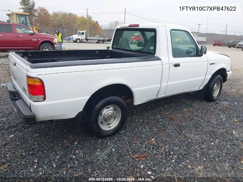 1999 Ford Ranger Xl/Xlt VIN: 1FTYR10C7XPB47622 Lot: 40703859