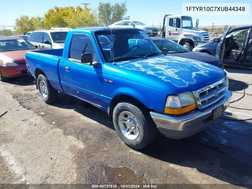 1999 Ford Ranger Xl/Xlt VIN: 1FTYR10C7XUB44348 Lot: 40737518