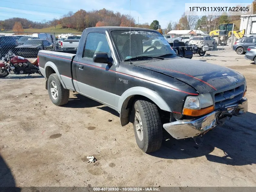 1999 Ford Ranger Xlt VIN: 1FTYR11X9XTA22405 Lot: 40738930