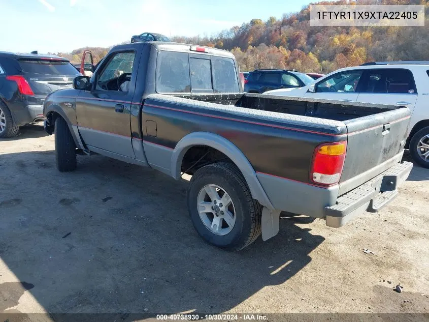 1999 Ford Ranger Xlt VIN: 1FTYR11X9XTA22405 Lot: 40738930