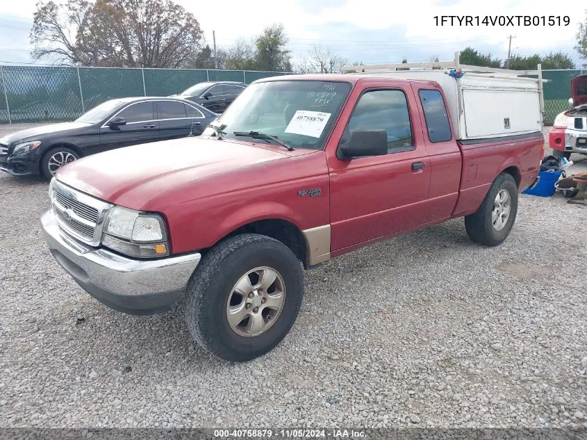 1999 Ford Ranger Xl/Xlt VIN: 1FTYR14V0XTB01519 Lot: 40758879