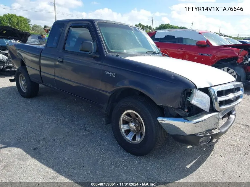 1999 Ford Ranger Xl/Xlt VIN: 1FTYR14V1XTA76646 Lot: 40759061