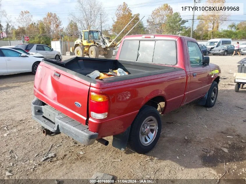 1999 Ford Ranger Xl/Xlt VIN: 1FTYR10C8XUA99968 Lot: 40769508