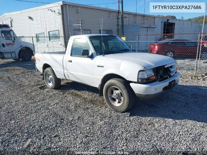 1999 Ford Ranger Xl/Xlt VIN: 1FTYR10C3XPA27686 Lot: 40801687