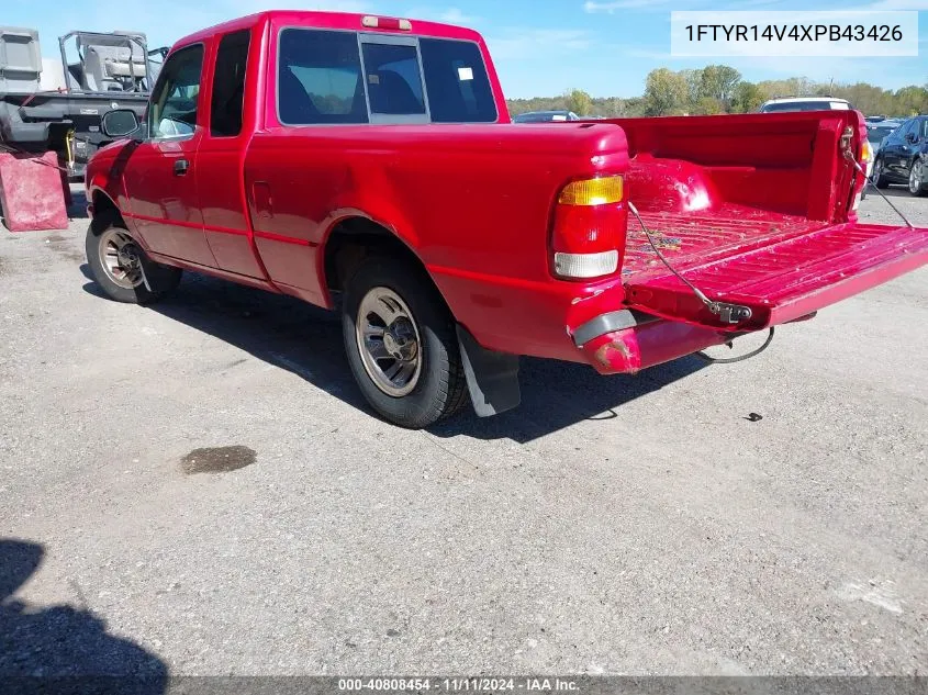 1999 Ford Ranger Xl/Xlt VIN: 1FTYR14V4XPB43426 Lot: 40808454