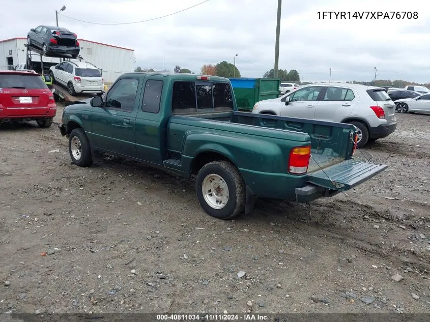 1999 Ford Ranger Xl/Xlt VIN: 1FTYR14V7XPA76708 Lot: 40811034