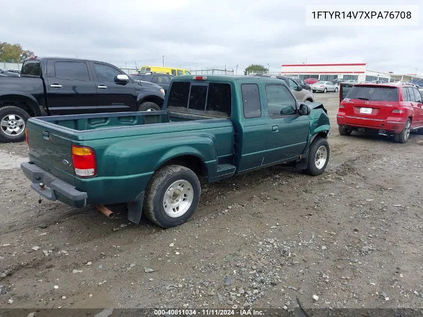 1999 Ford Ranger Xl/Xlt VIN: 1FTYR14V7XPA76708 Lot: 40811034