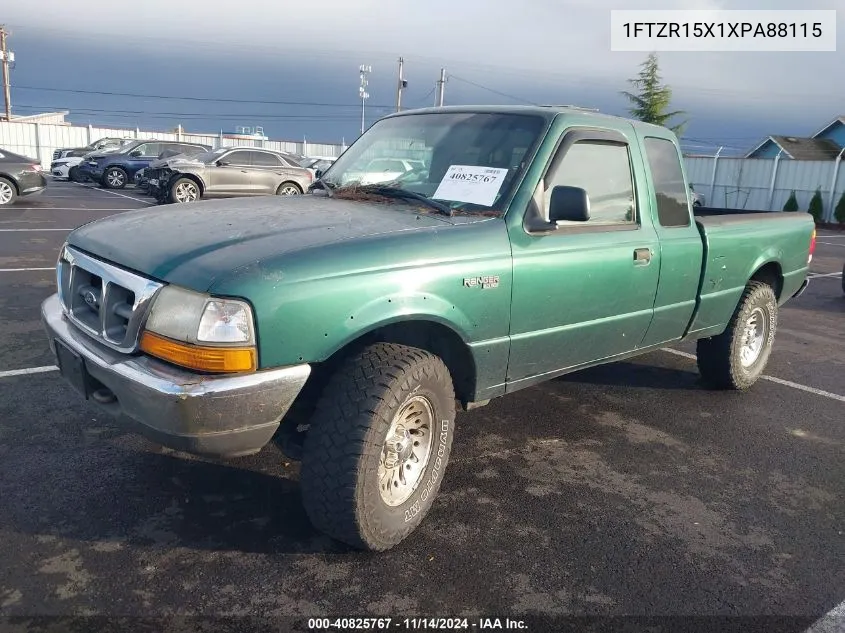 1999 Ford Ranger Xlt VIN: 1FTZR15X1XPA88115 Lot: 40825767