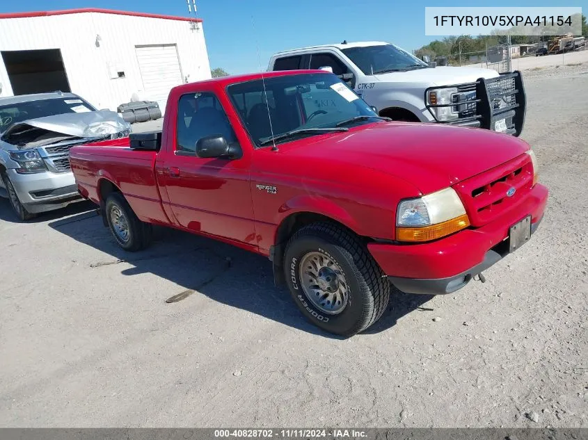 1999 Ford Ranger VIN: 1FTYR10V5XPA41154 Lot: 40828702