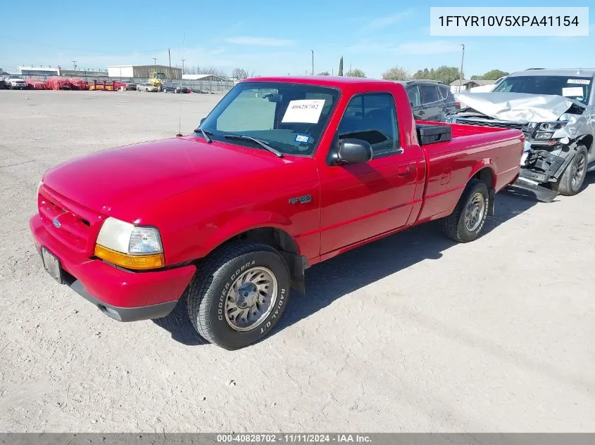 1999 Ford Ranger VIN: 1FTYR10V5XPA41154 Lot: 40828702