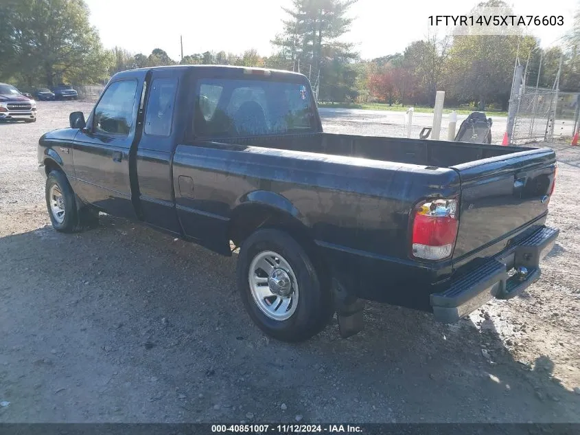 1999 Ford Ranger Xl/Xlt VIN: 1FTYR14V5XTA76603 Lot: 40851007