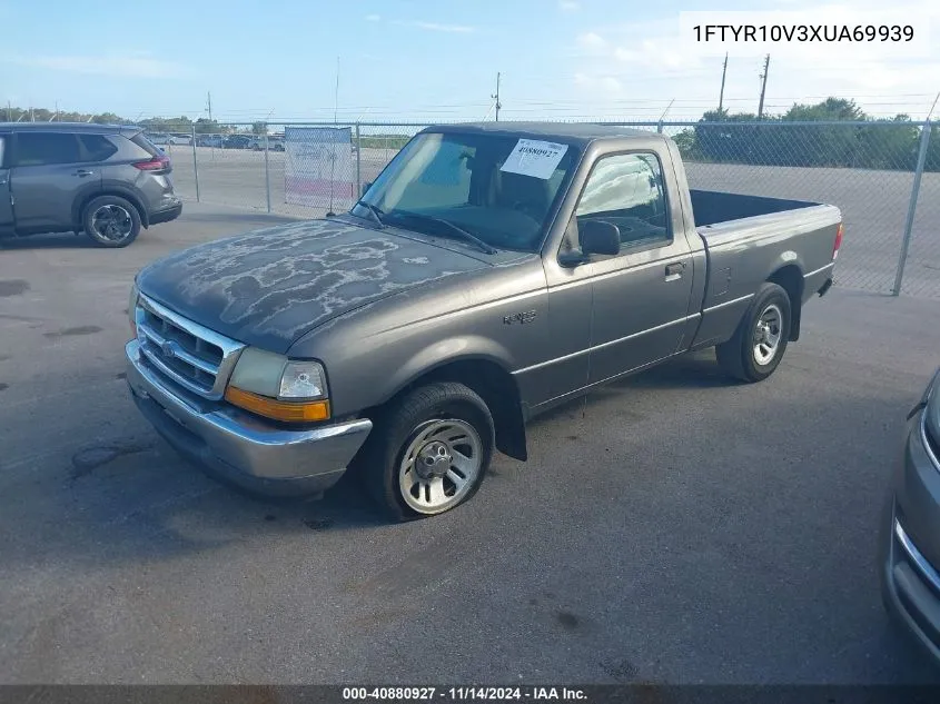 1999 Ford Ranger Xl/Xlt VIN: 1FTYR10V3XUA69939 Lot: 40880927