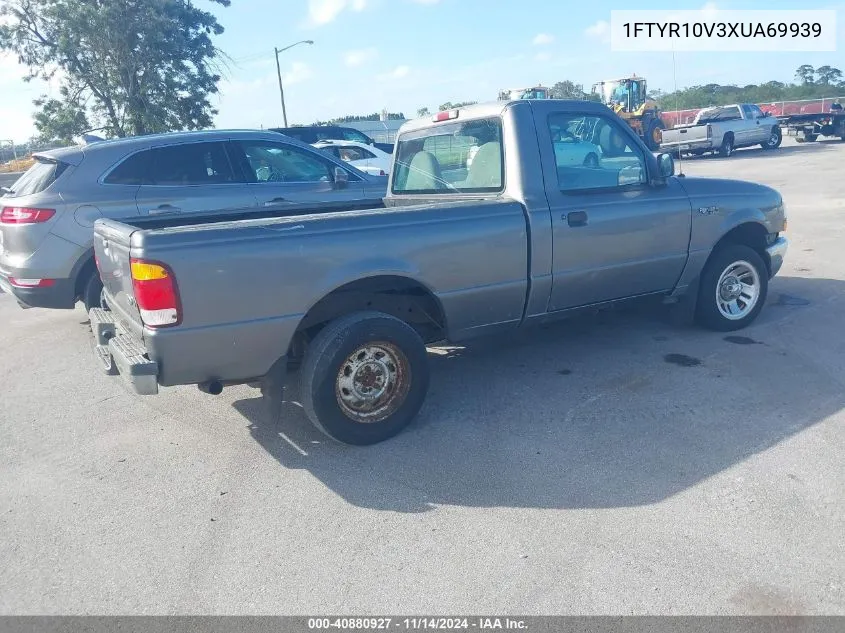 1999 Ford Ranger Xl/Xlt VIN: 1FTYR10V3XUA69939 Lot: 40880927