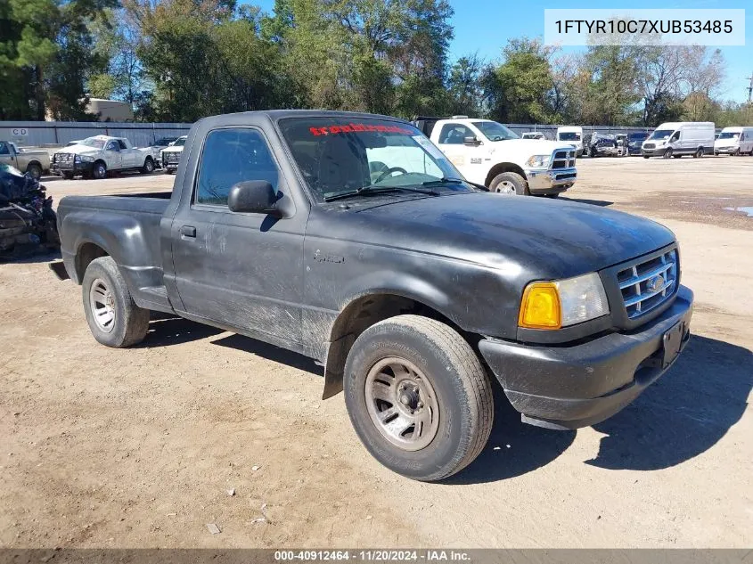 1999 Ford Ranger Xl/Xlt VIN: 1FTYR10C7XUB53485 Lot: 40912464