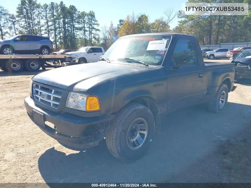 1999 Ford Ranger Xl/Xlt VIN: 1FTYR10C7XUB53485 Lot: 40912464