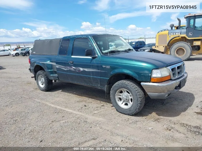 2000 Ford Ranger Xl/Xlt VIN: 1FTZR15V5YPA08945 Lot: 39357264